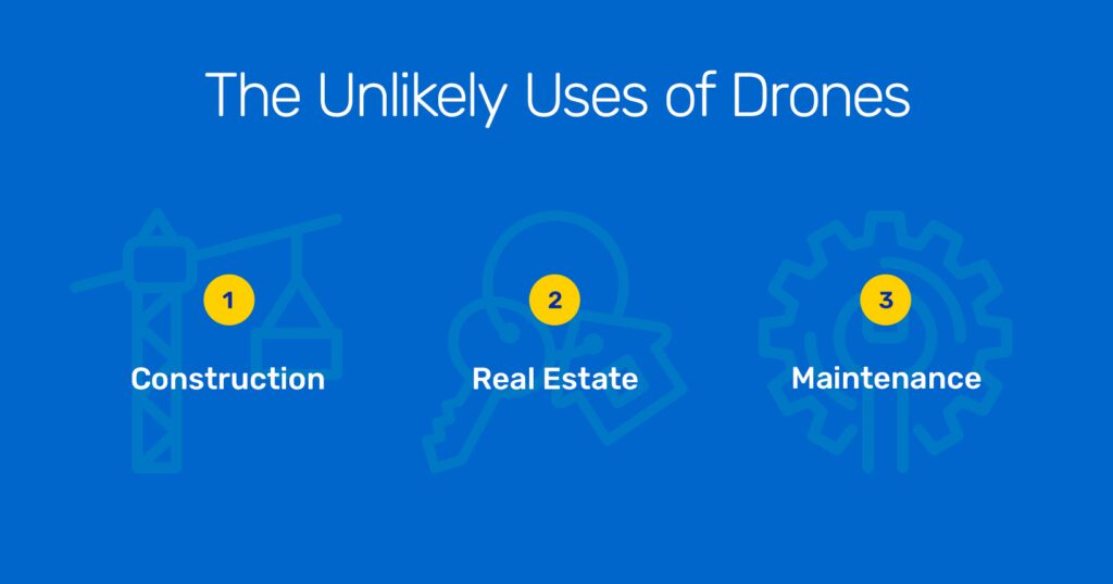 unlikely uses of drones